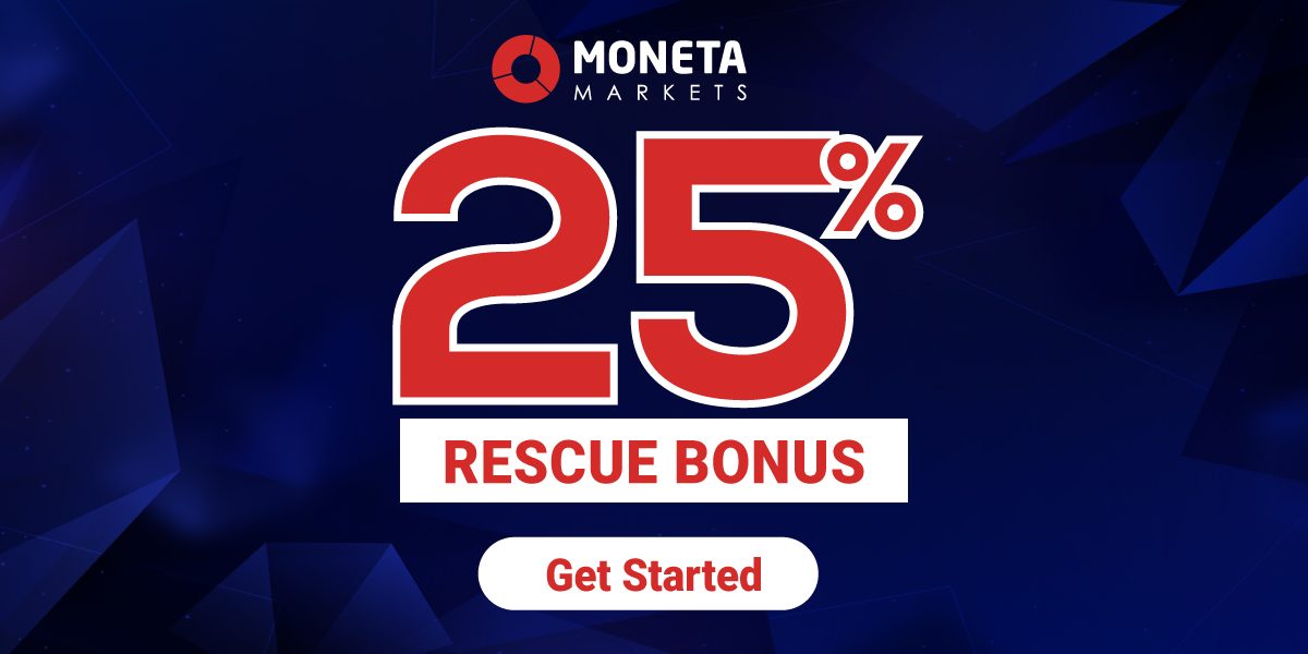 Moneta Markets is offering a Forex 25% Rescue Bonus