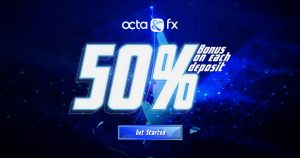 OctaFX 50% Deposit Bonus on all deposits for Trading