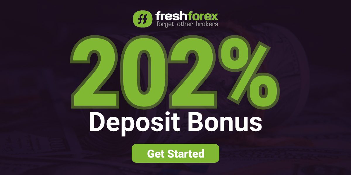Get a New Forex 202% Deposit Bonus by Freshforex