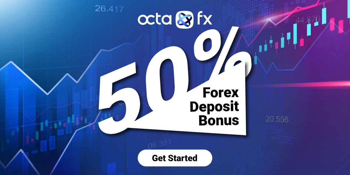 OctaFX offers a 50% Deposit Bonus for all Clients!