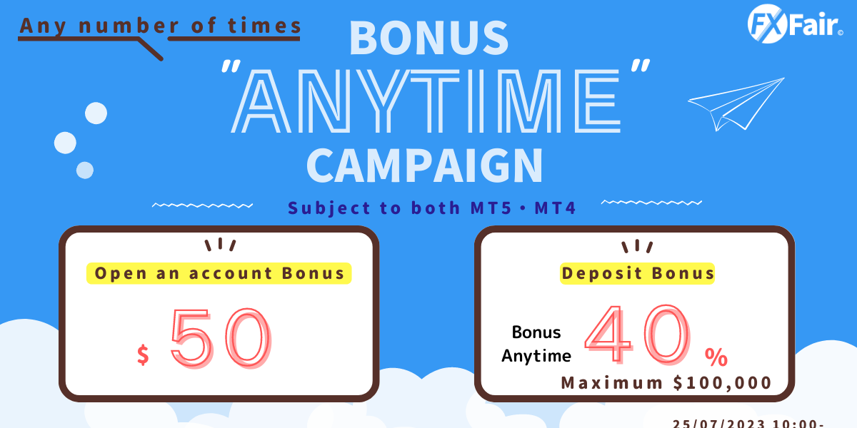 5000 Yen or $50 No Deposit Account Opening Bonus from FX Fair