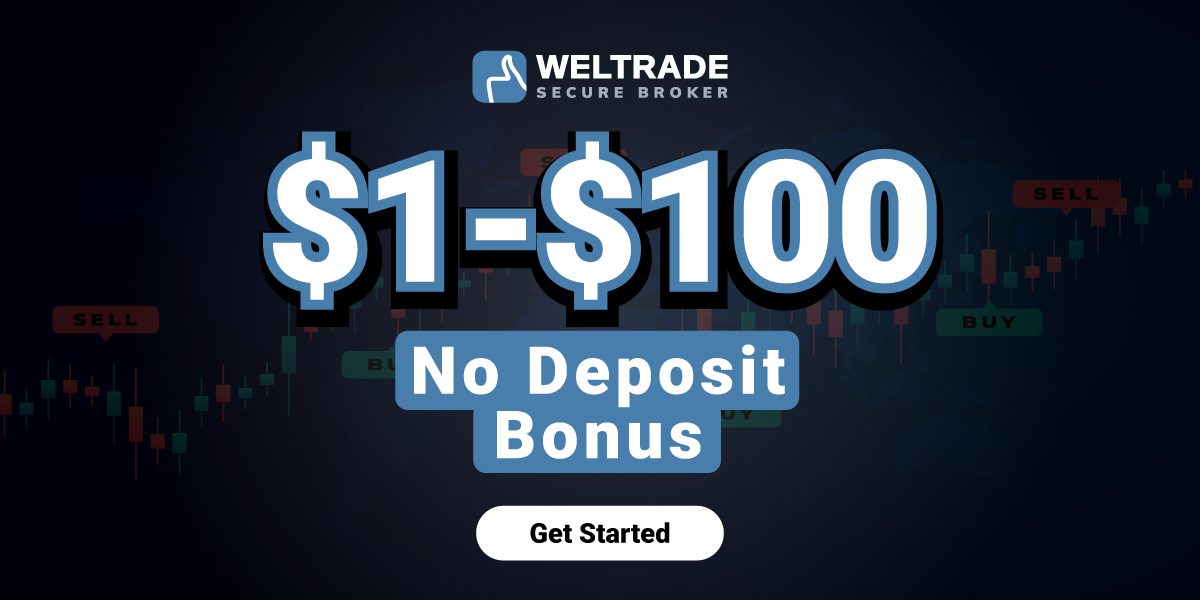 Forex 1 to 100 USD No Deposit Bonus by Weltrade