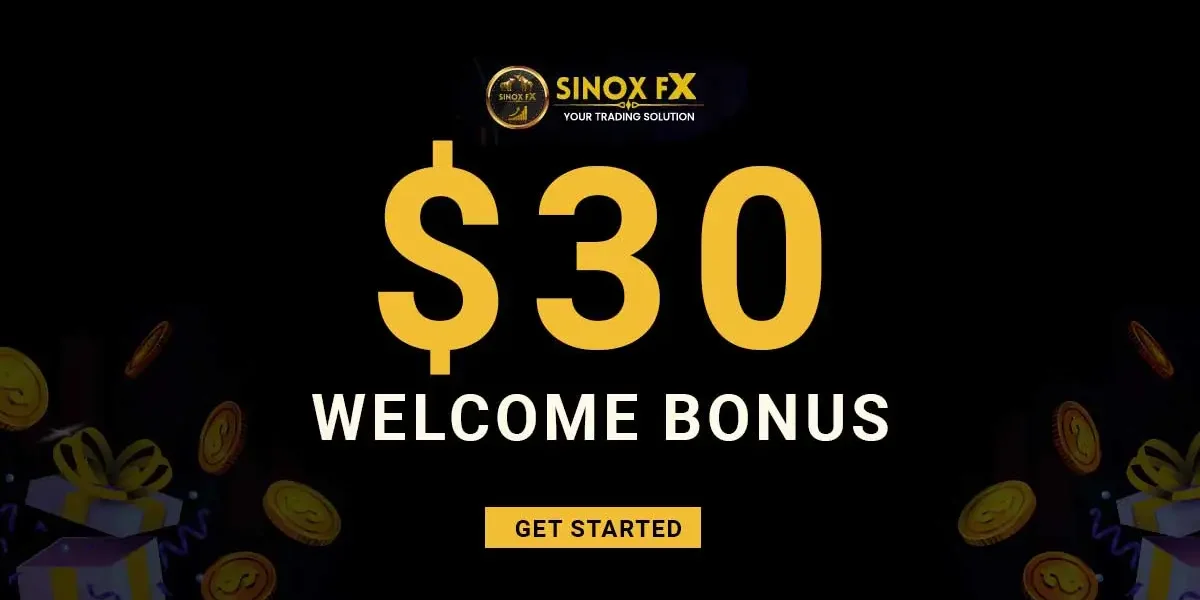 SINOX FX offers a 30 USD Forex No Deposit Bonus