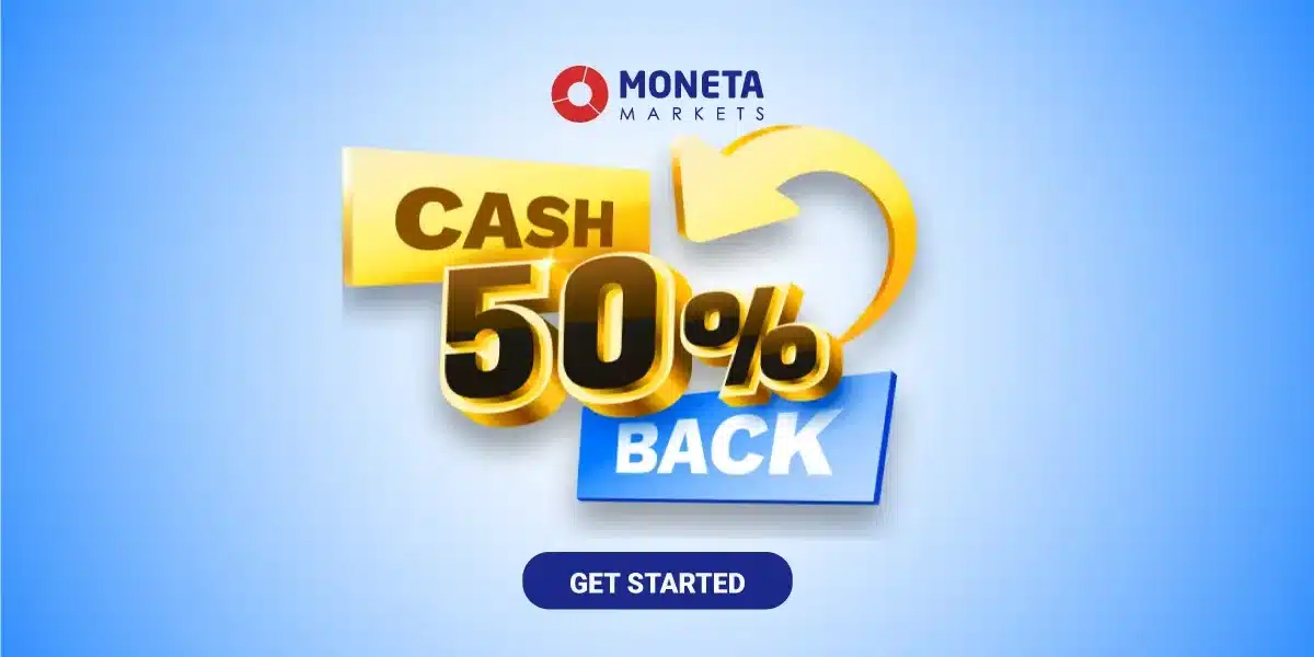 Moneta Markets 50% New Forex Cash Back Bonus