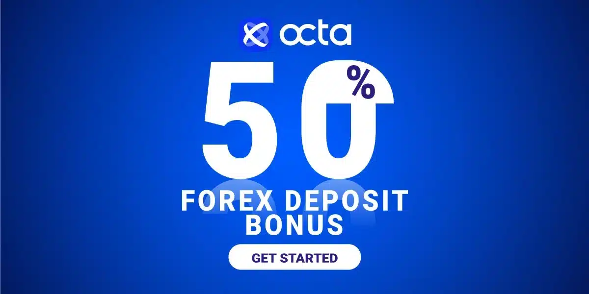 Octa 50% Forex Deposit Bonus