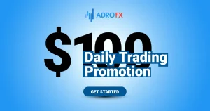 Forex Trading $100 Daily Bonus illustrated by AdroFX